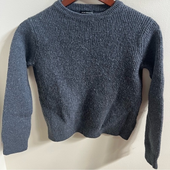 Club Monaco Women's merino wool Gray Sweater Small - Picture 1 of 14